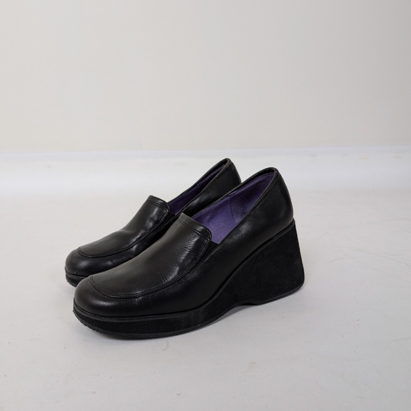 Hush Puppies Wedges Loafers Square Toe Foam Vintage 90s Y2K - Picture 9 of 11